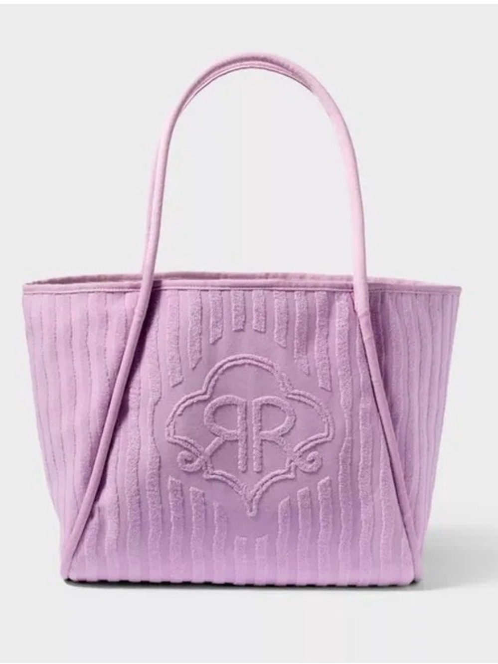 NWOT Roller Rabbit x Target Lavender Striped Terry Beach Tote